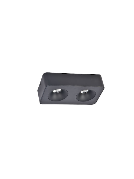 Inlight Metallic Recessed Spot with Integrated LED and Natural White Light Black 1pcs