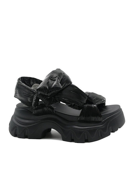 Juyce Paddy Women's Flat Sandals Sporty in Black Color