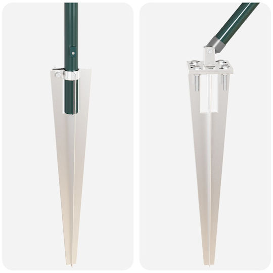 vidaXL Draht für Gartenzaun aus Stahl 3.2x3.2cm 26Stück Green