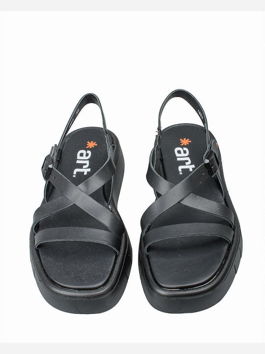 Women's Flat Sandals Flatforms in Black Color