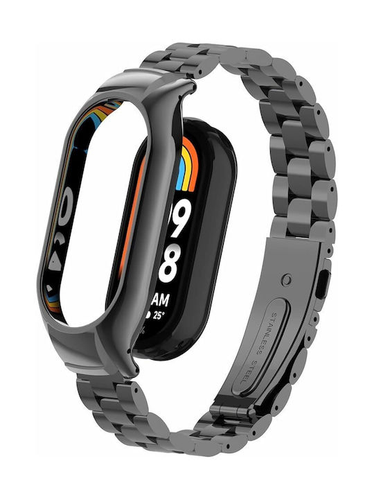 Brățară Metalică Pentru Xiaomi Mi Band 9 Curea Smart Watch – Negru Brățară Metalică Pentru Xiaomi Mi Band 9 Curea Smart Watch – Negru