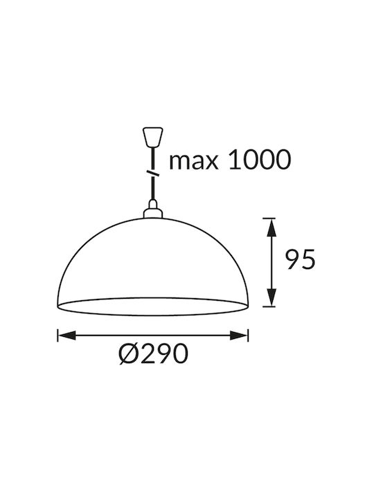 Struhm Hängelampe Gray für 29 Lampen E27
