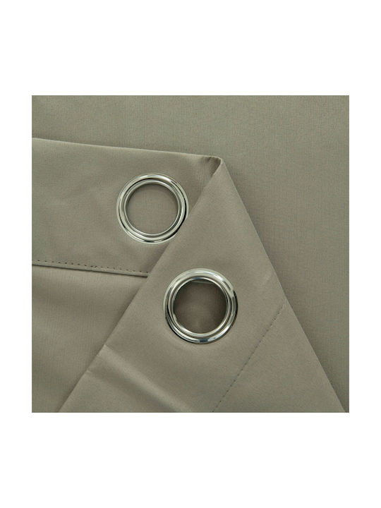 Beauty Home Blackout Curtain with Grommets Soft Art 8391 Beige 140x270cm