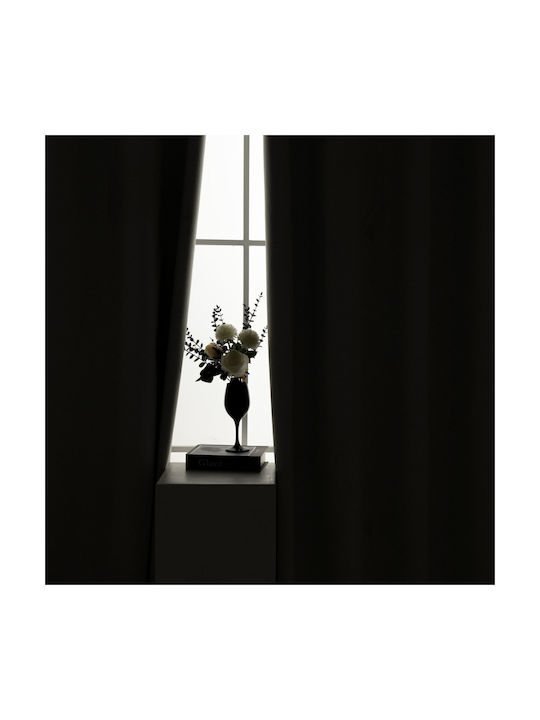 Beauty Home Затъмняваща Пердета с Копчета Elite Art 8392 Екрю 140x270см