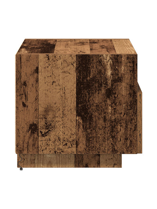 Κομοδίνα Ξύλινα Παλιό ξύλο 2τμχ 40x39x37cm