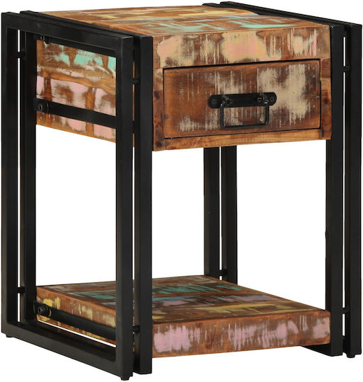 Ξύλινο με Μεταλλικά Πόδια 40x40x50cm