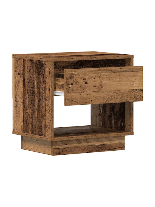 Κομοδίνο από Μασίφ Ξύλο Παλιό ξύλο 45x34x44cm