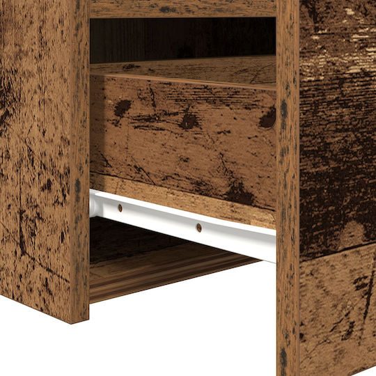 Bedside Tables Wooden Old Wood 2 Pieces 50x40x45cm