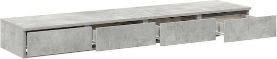Noptieră Beton gri 160x36.5x16.5cm