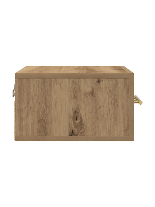 Комоди Дървени Кафяв дъб 2бр 35x35x20см