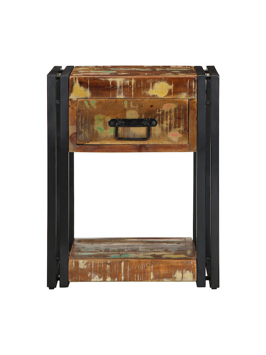 Κομοδίνα από Μασίφ Ξύλο Πολύχρωμα 2τμχ 40x35x50cm 4016691