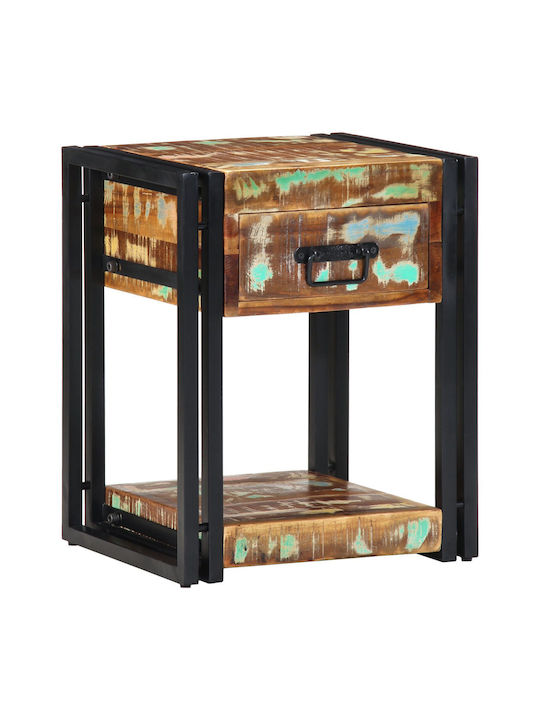 Κομοδίνα από Μασίφ Ξύλο Πολύχρωμα 2τμχ 40x35x50cm 4016691