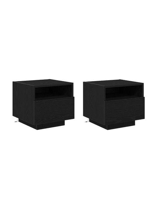 Комоди Дървени Black oak 2бр 40x39x37см