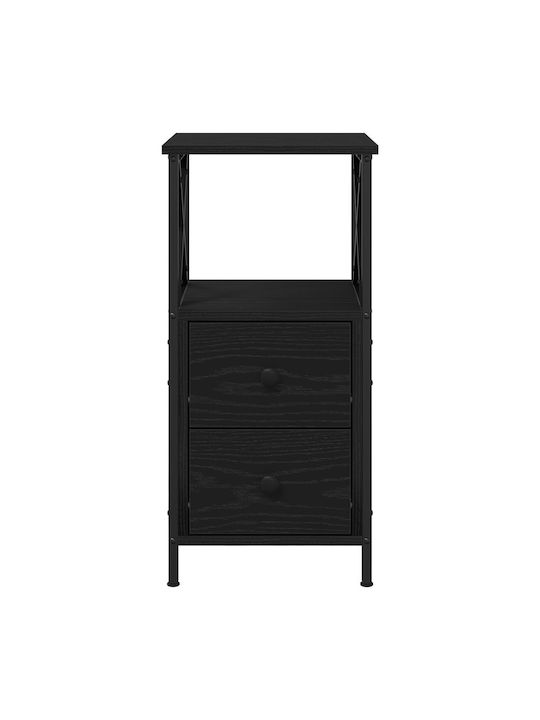 Комод Дървен с Метални Крака Black oak 34x35.5x70см