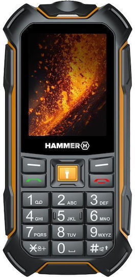 Hammer Boost 2 LTE Dual SIM Ανθεκτικό Κινητό με Κουμπιά Μαύρο
