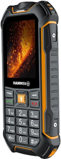 Hammer Boost 2 LTE Dual SIM Ανθεκτικό Κινητό με Κουμπιά Μαύρο