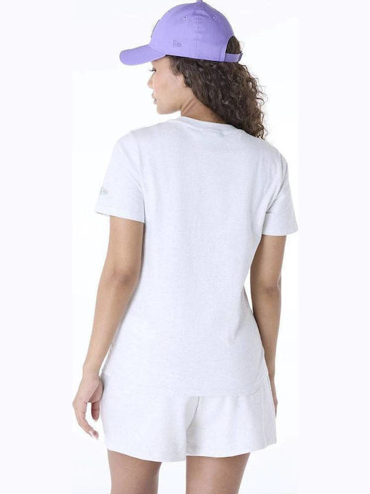 60596478 New Era Wmns Mlb League Essential Regular Tee Los Angeles Dodgers Grey Color