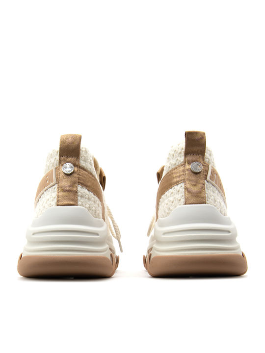 Chunky Sneakers White-Gold