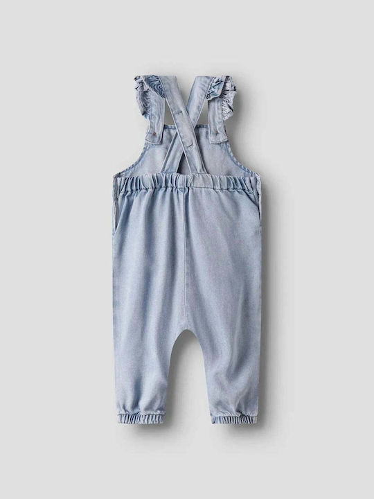 Lil' Atelier Παιδική Τζιν Σαλοπέτα Medium Blue Denim