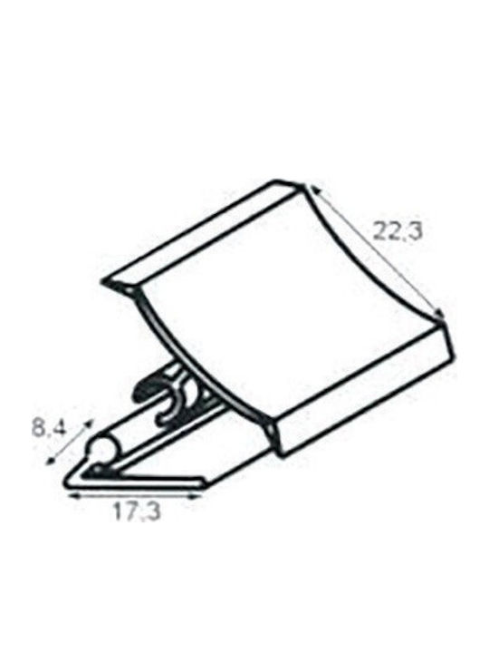 Acoperire Îmbinare Mrk120 4000mm PVC Plastic Inox 132-1310060061