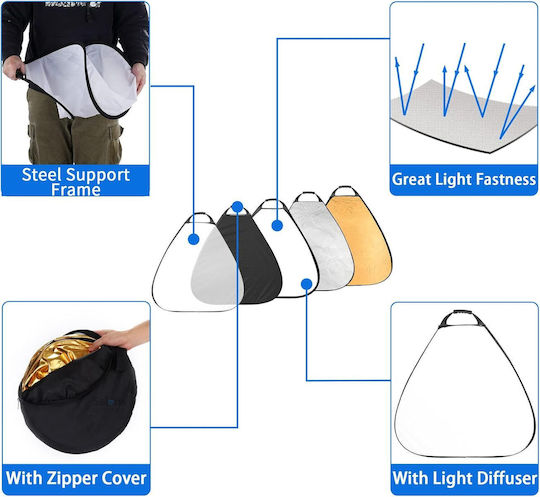 Wellmaking W101695 Foldable Photography Reflector 80cm