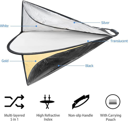 Wellmaking W101695 Foldable Photography Reflector 80cm