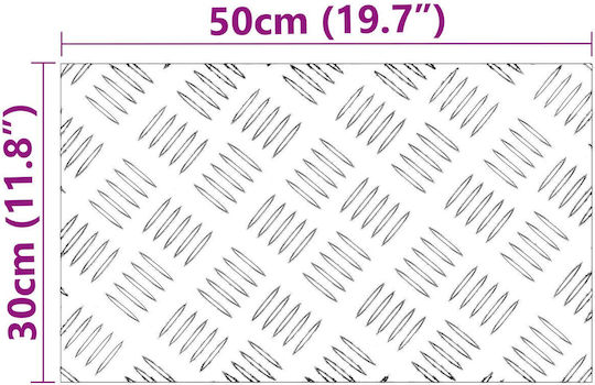 vidaXL Plintă de Pardoseală Aluminiu pentru Trepte 50x30cm. 2buc