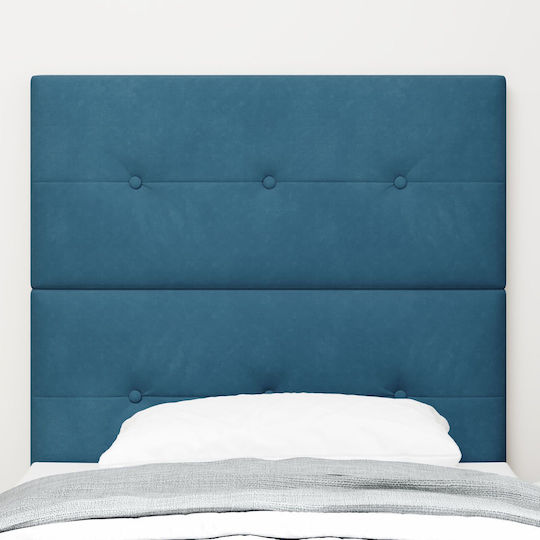 vidaXL Fabric Bed Headboard Dark Blue 90x88cm