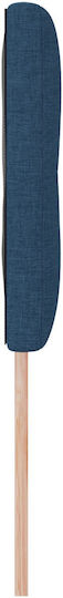 vidaXL Fabric Bed Headboard Blue 144x88cm