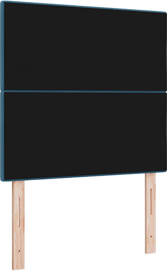 vidaXL Fabric Bed Headboard Dark Blue 100x128cm