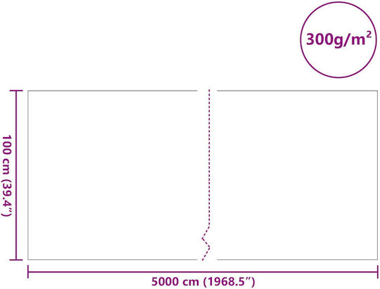 vidaXL 4013441 Film Adeziv Lac 5000x100cm