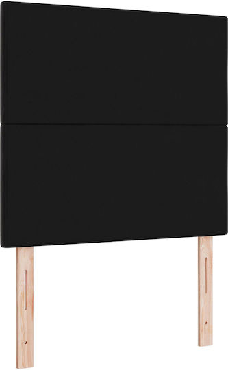 vidaXL Stoff-Kopfstütze für Betten Schwarz 90x88cm