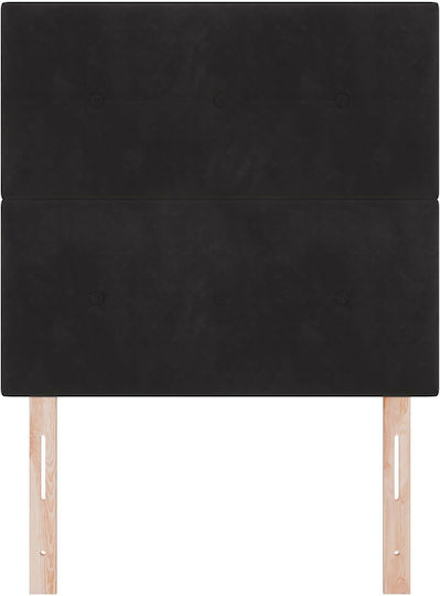 vidaXL Stoff-Kopfstütze für Betten Schwarz 100x128cm