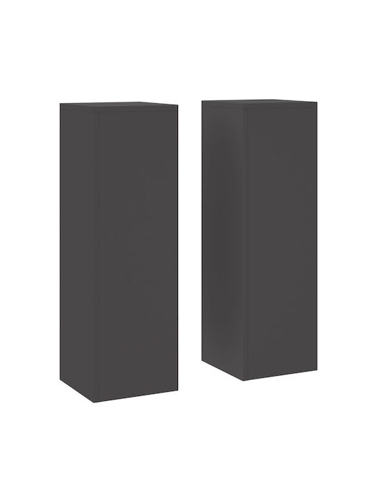 vidaXL Set 2 Töpfe Metall Black