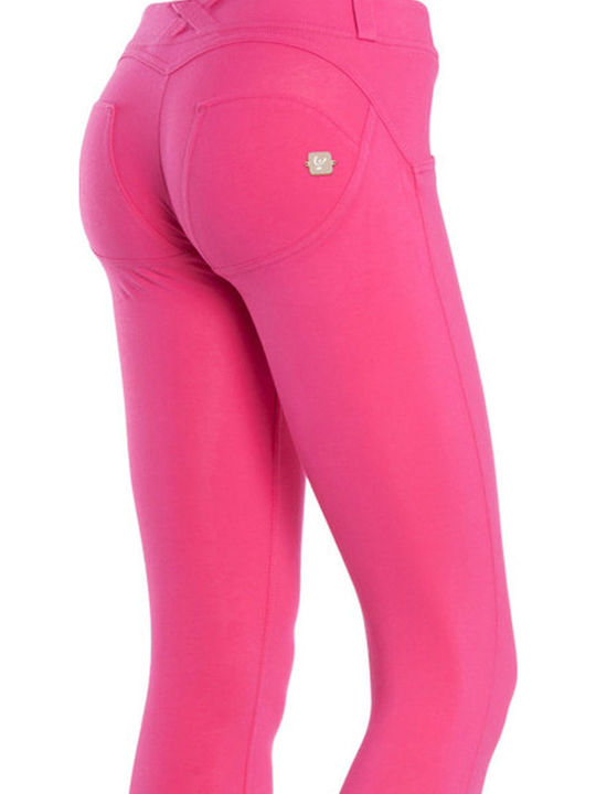 Women's Jean Trousers Push Up in Skinny Fit Fuchsia