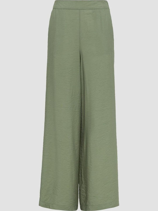 Women's Fabric Trousers Green