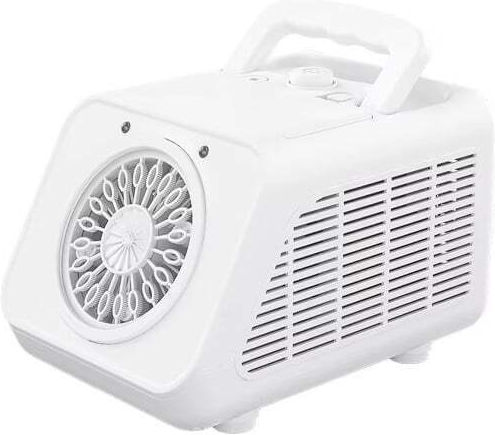 Mașină electrică de făcut baloane de săpun cu lumini LED 2 viteze 200ml 12000 baloane/min 12x13x19cm negru alb