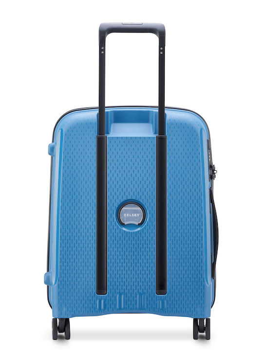 Delsey Belmont Plus Βαλίτσα Ταξιδίου Καμπίνας Σκληρή Zinc Blue με 4 Ρόδες Ύψους 55εκ.