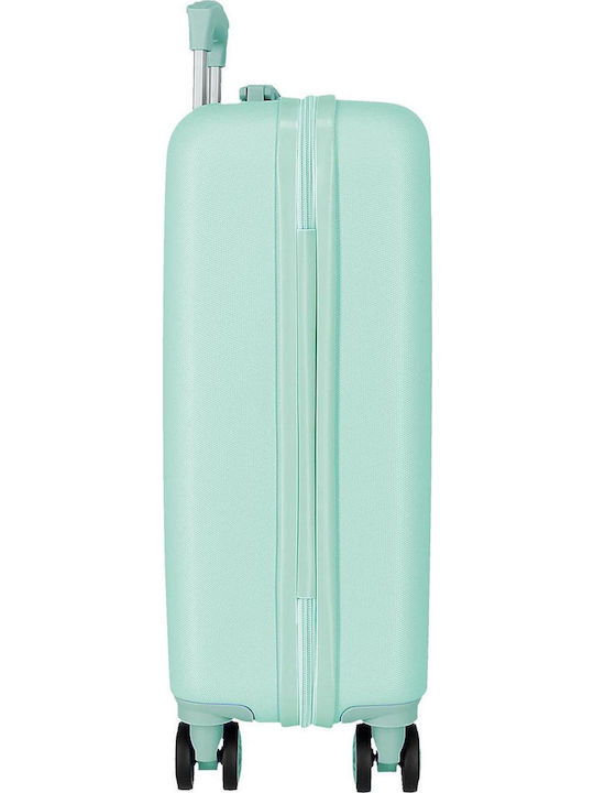Disney Lovely Stitch Παιδική Βαλίτσα Ταξιδίου Καμπίνας Turquoise με 4 Ρόδες Ύψους 55εκ.
