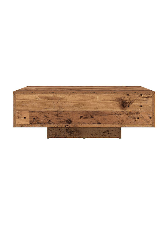 vidaXL Kaffeetisch Zentral aus Massivholz altem Holz M85xT55xH31cm