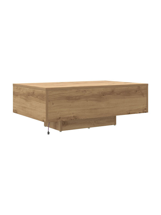 Măsuță Centrală Rectangulară Din Lemn Artisan Oak Lățime 55xLungime 85xÎnălțime 31cm