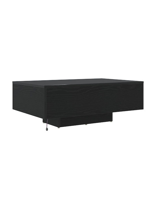 Masa Centrală Rectangulară Din Lemn Stejar Negru L85xL55xÎ31cm