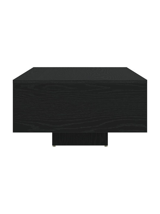 Masa Centrală Rectangulară Din Lemn Stejar Negru L85xL55xÎ31cm