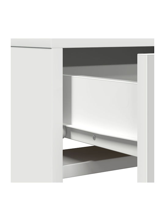 Тоалетна за грим Дървена Бял 50x41x140бр