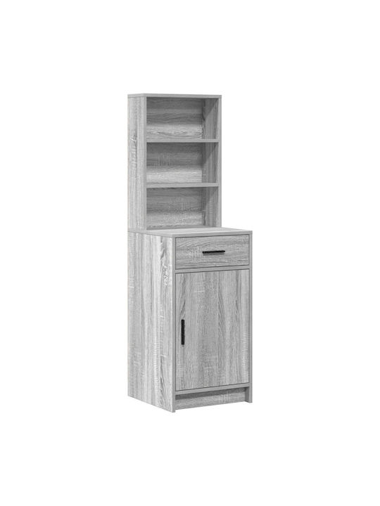 Тоалетна за грим Дървена Сива Сонома с Огледало 50x41x135бр