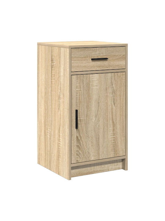Wooden Makeup Dressing Table Upper Chocolate with Mirror 50x41x135cm