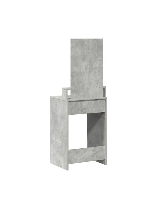 Schminktisch Hölzern Concrete Grey mit Spiegel 50x41x140cm
