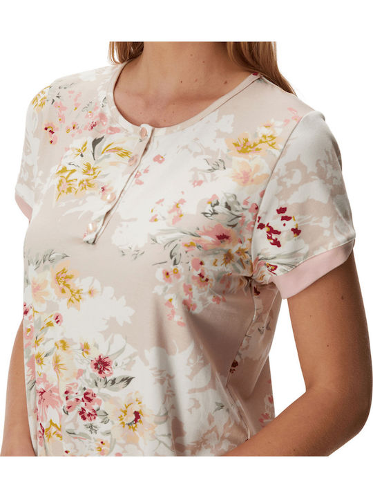 GoldenBay Summer Women's Nightdress Powder