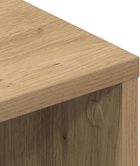 Έπιπλο Τηλεόρασης με Ρόδες Artisan Oak Μ90xΠ35xΥ35cm