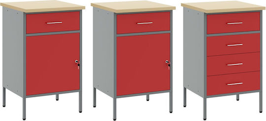 vidaXL Bank Belastbarkeit 150kg 55x200x150cm 8Stück 3321445